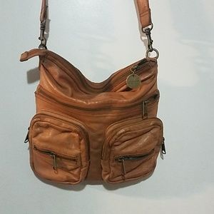 Brown leather liebeskind bag